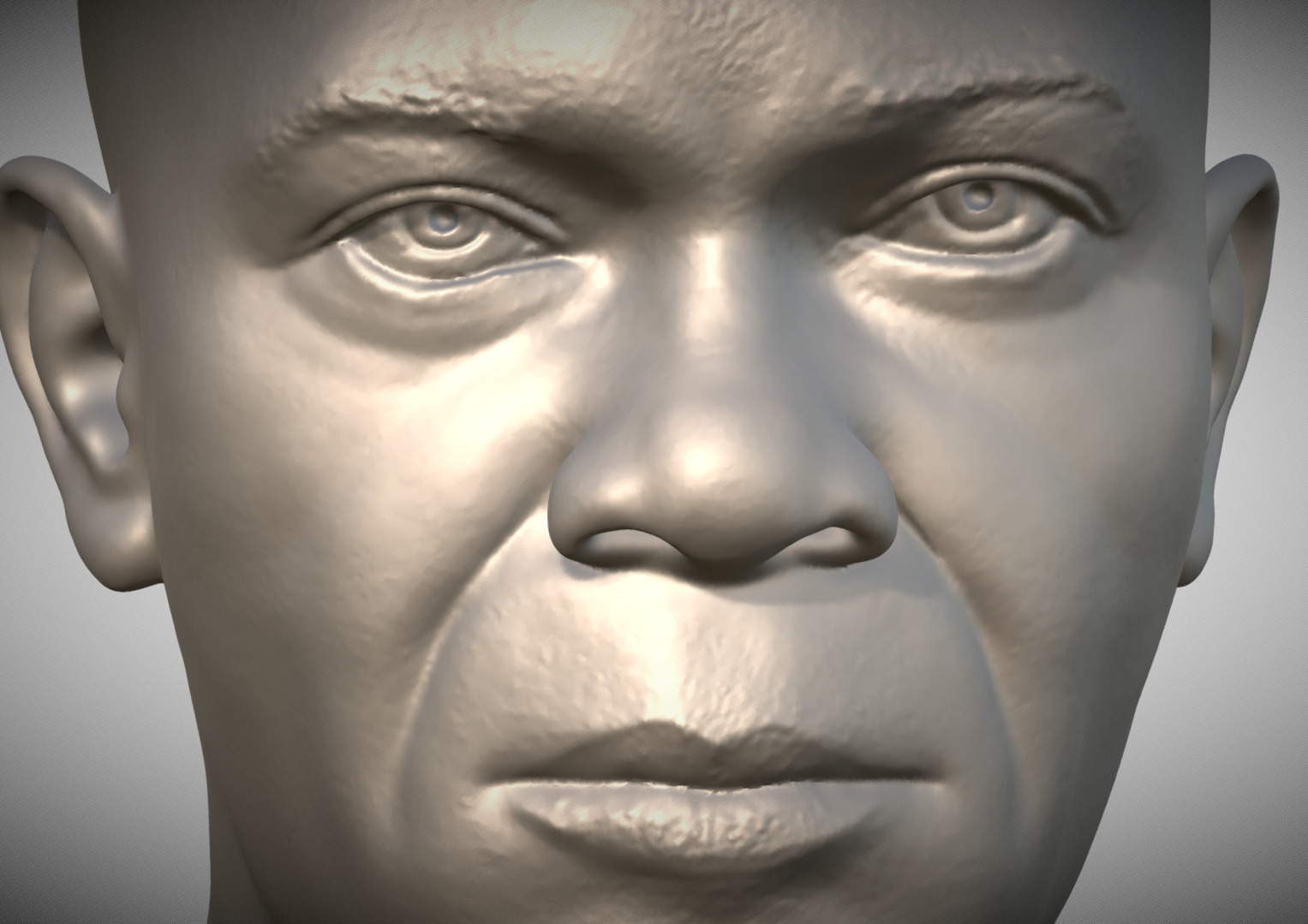 Samuel L Jackson bust 3D print model_10