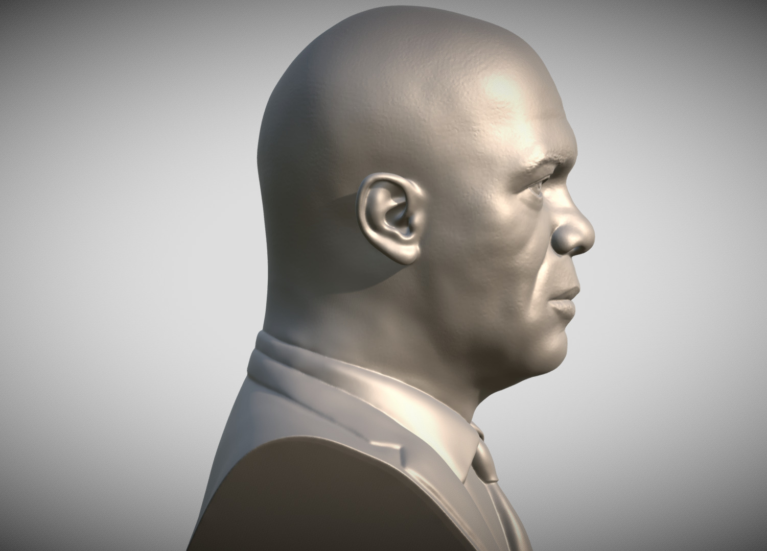 Samuel L Jackson bust 3D print model_6