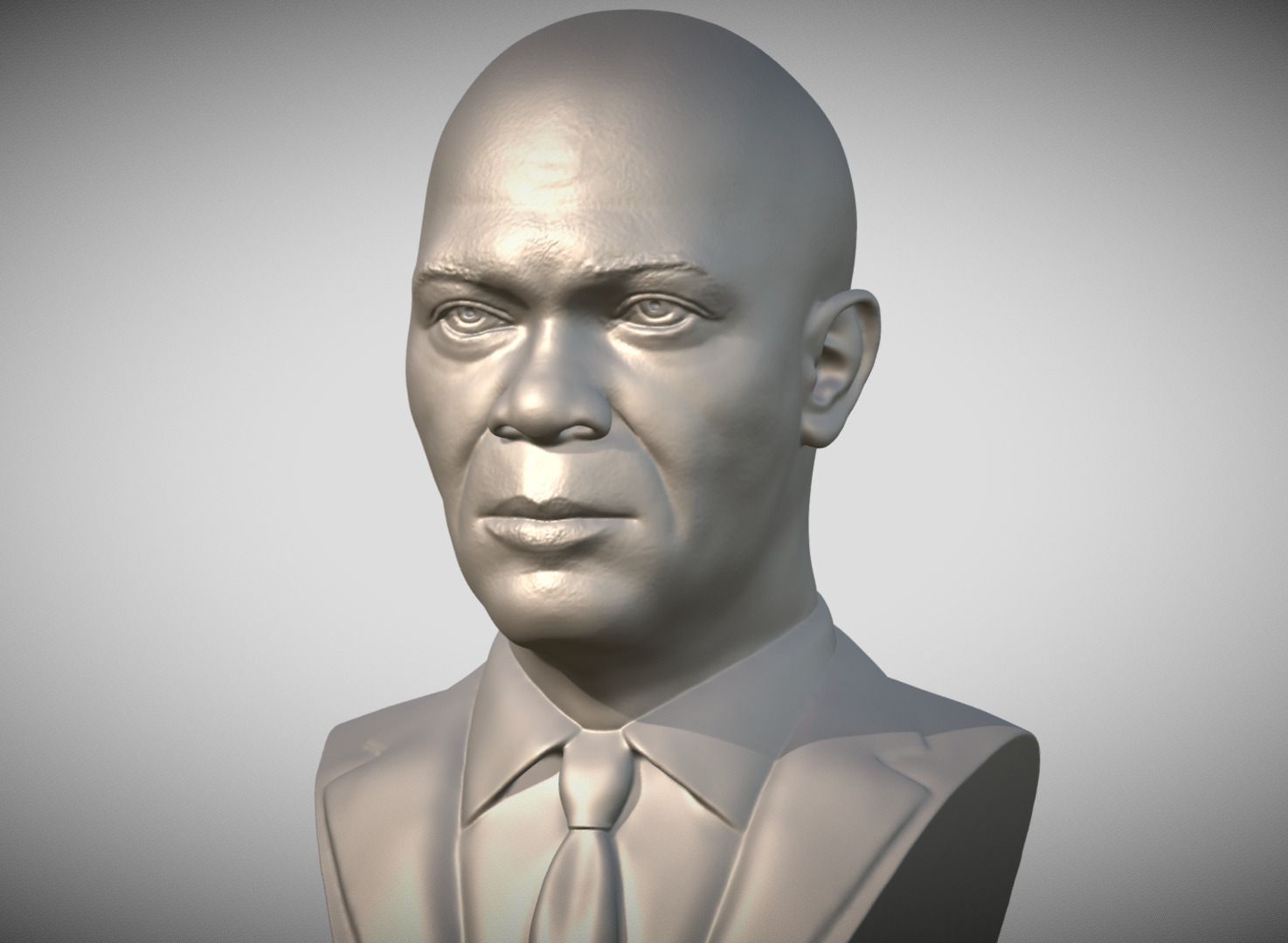 Samuel L Jackson bust 3D print model_1
