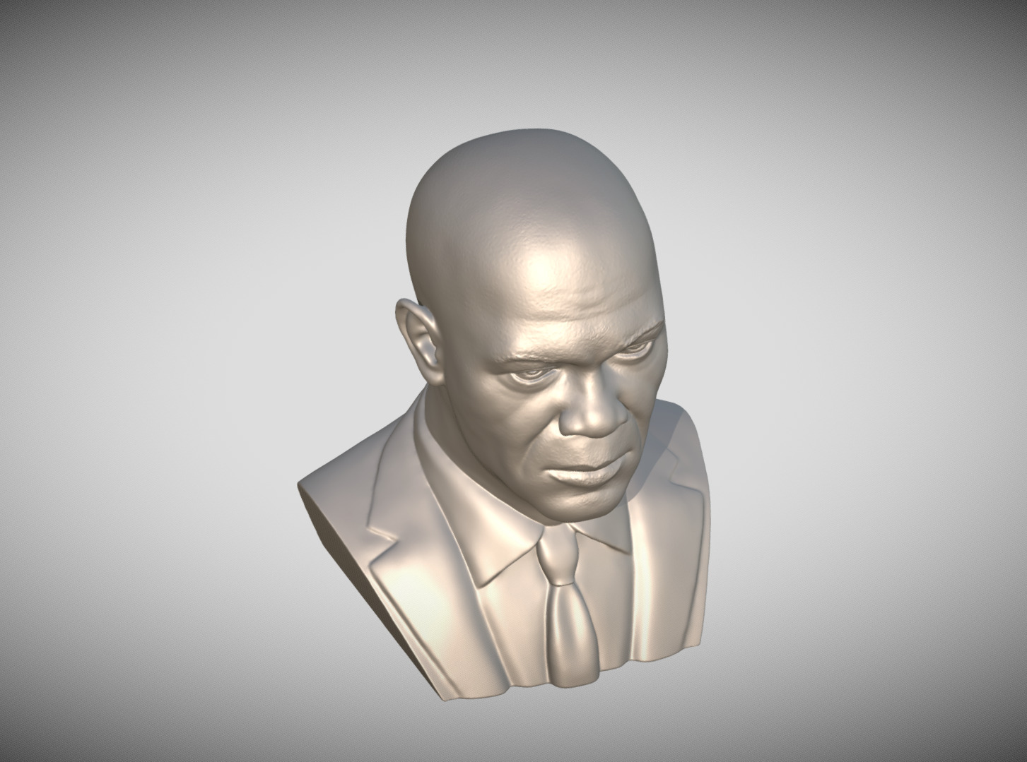 Samuel L Jackson bust 3D print model_14