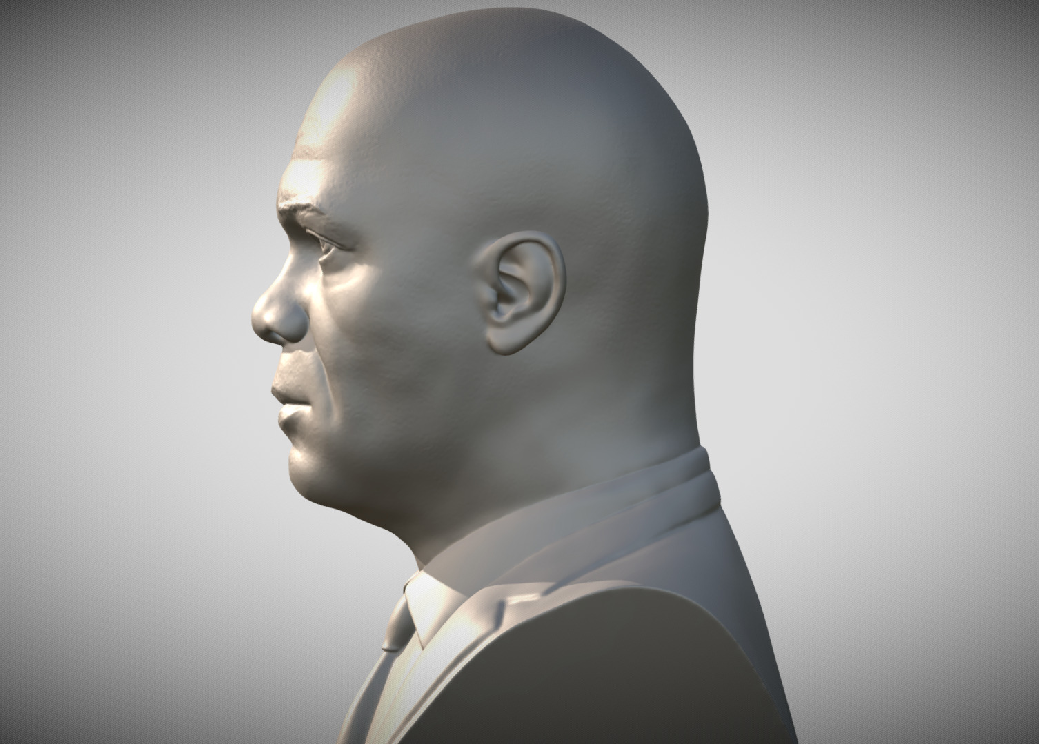 Samuel L Jackson bust 3D print model_3