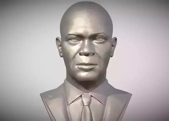Samuel L Jackson bust 3D print model