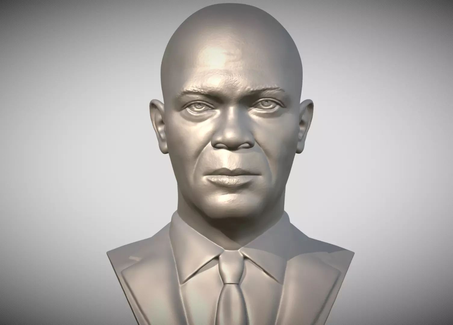 Samuel L Jackson bust 3D print model_0