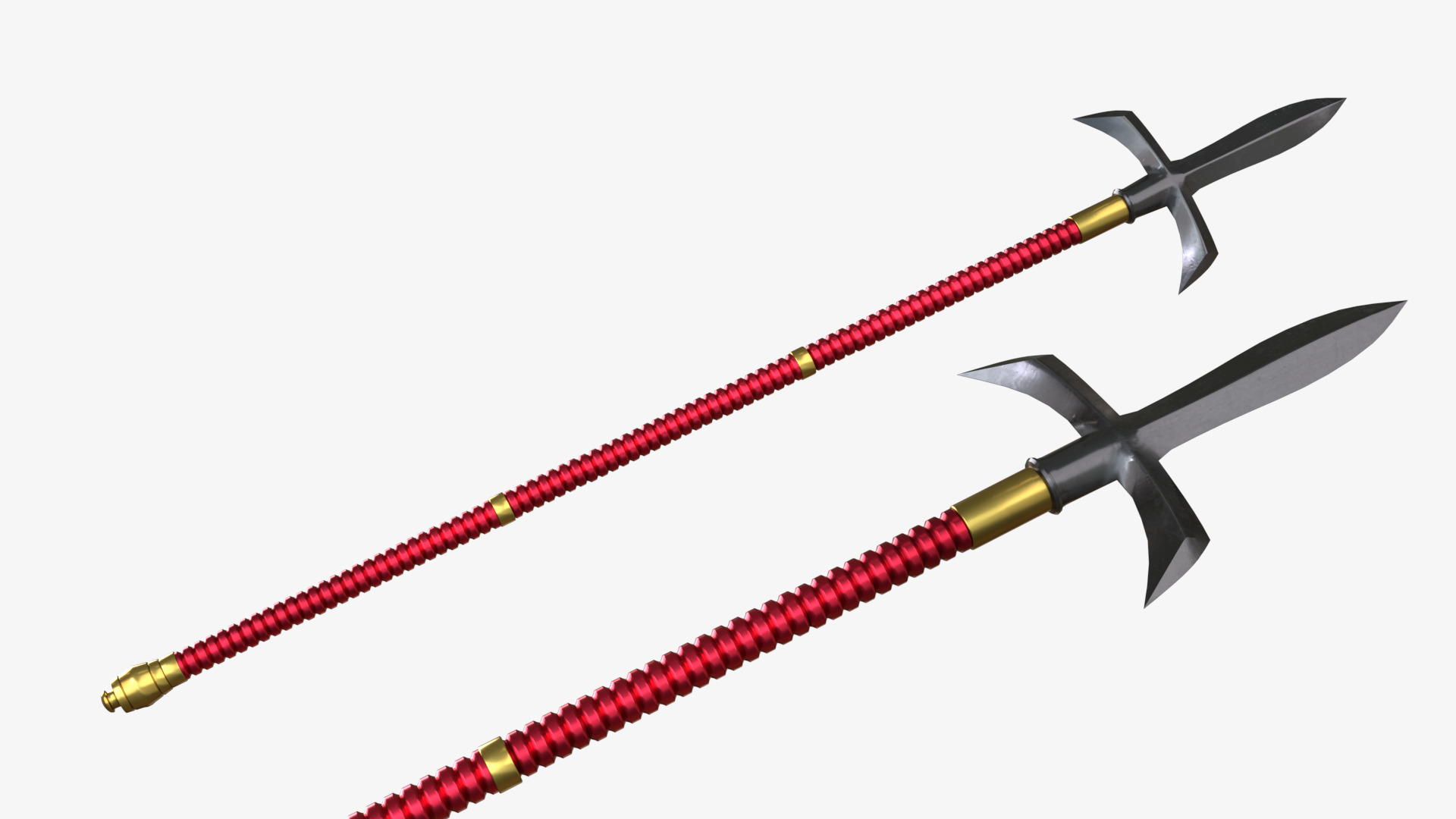 Japanese Spears Collections Red 3D model_12