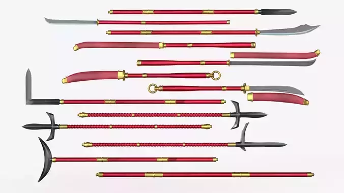 Japanese Spears Collections Red