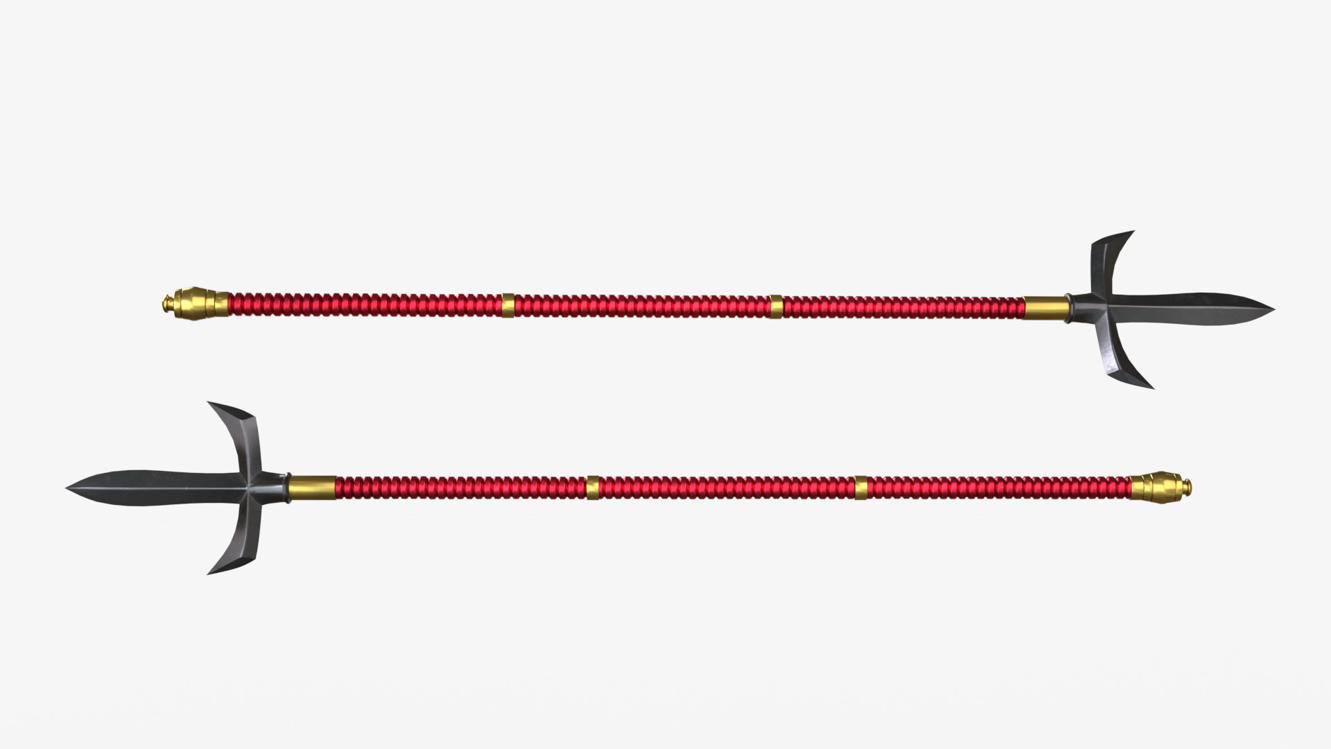 Japanese Spears Collections Red 3D model_9