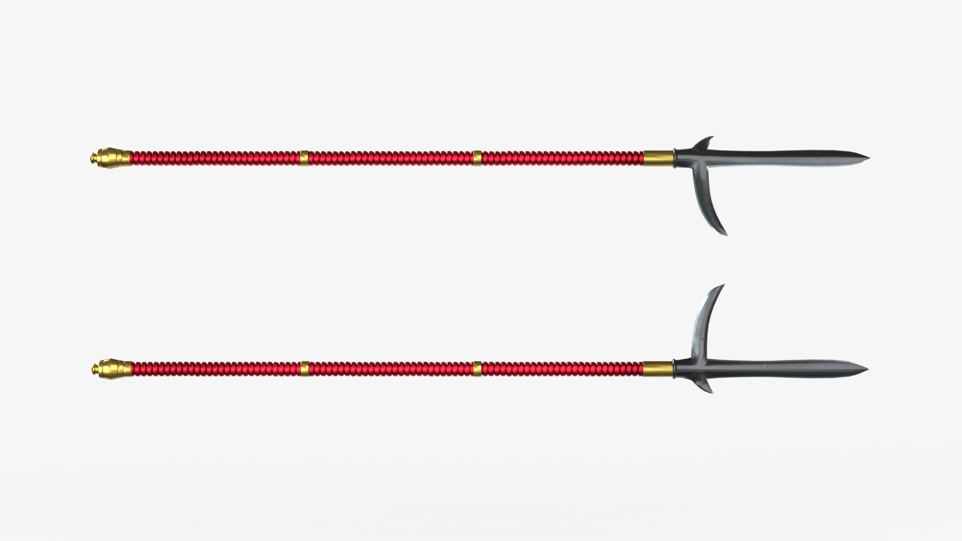 Japanese Spears Collections Red 3D model_8