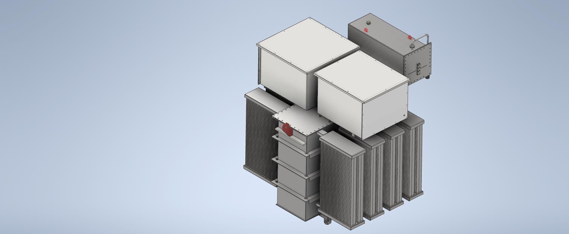 3000KVA 15KV-550V TRANSFORMER 3D model_1