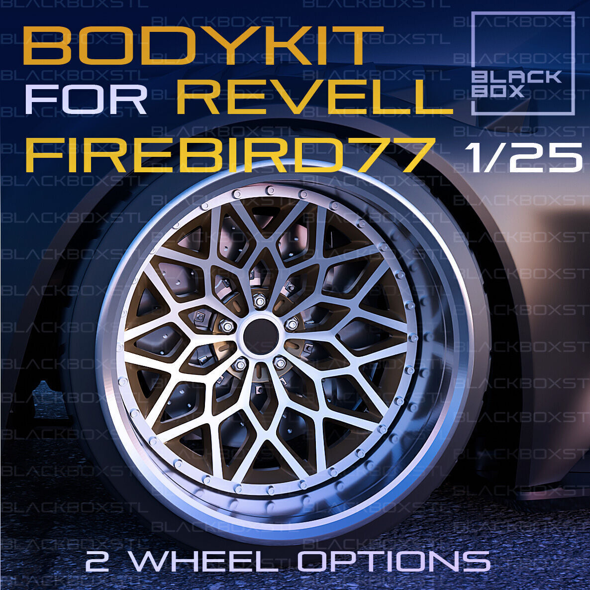 Bodykit for FIREBIRD 77 Revell modelkit 1-25th scale 3D print model_1