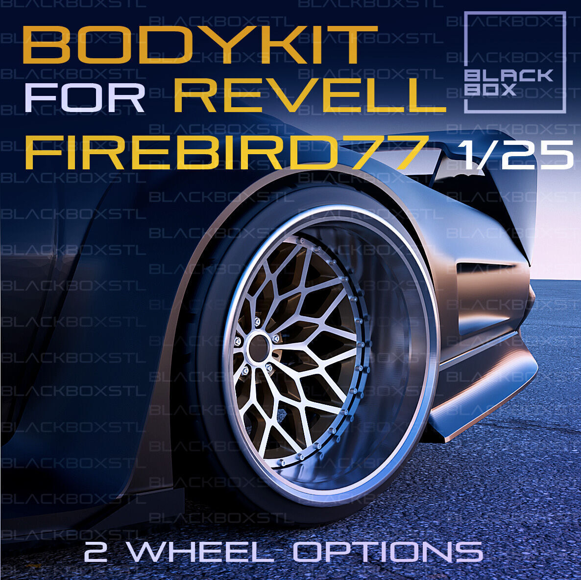 Bodykit for FIREBIRD 77 Revell modelkit 1-25th scale 3D print model_2