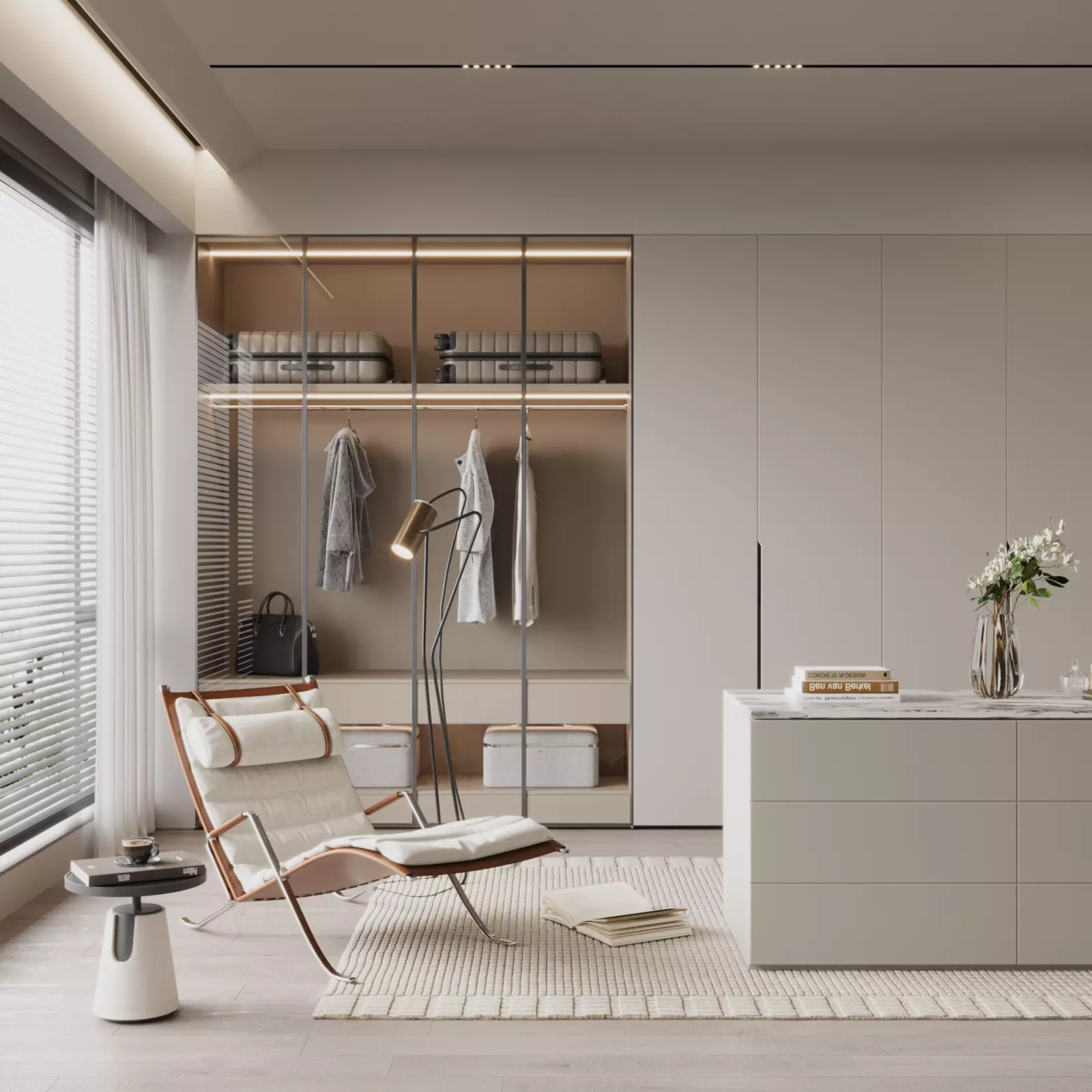 Modern cloakroom 3D model