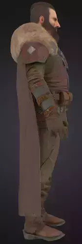 Game-Ready Medieval Warrior 3D Model 