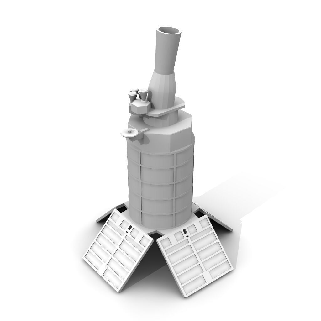 DSP Satellite 3D print model_4