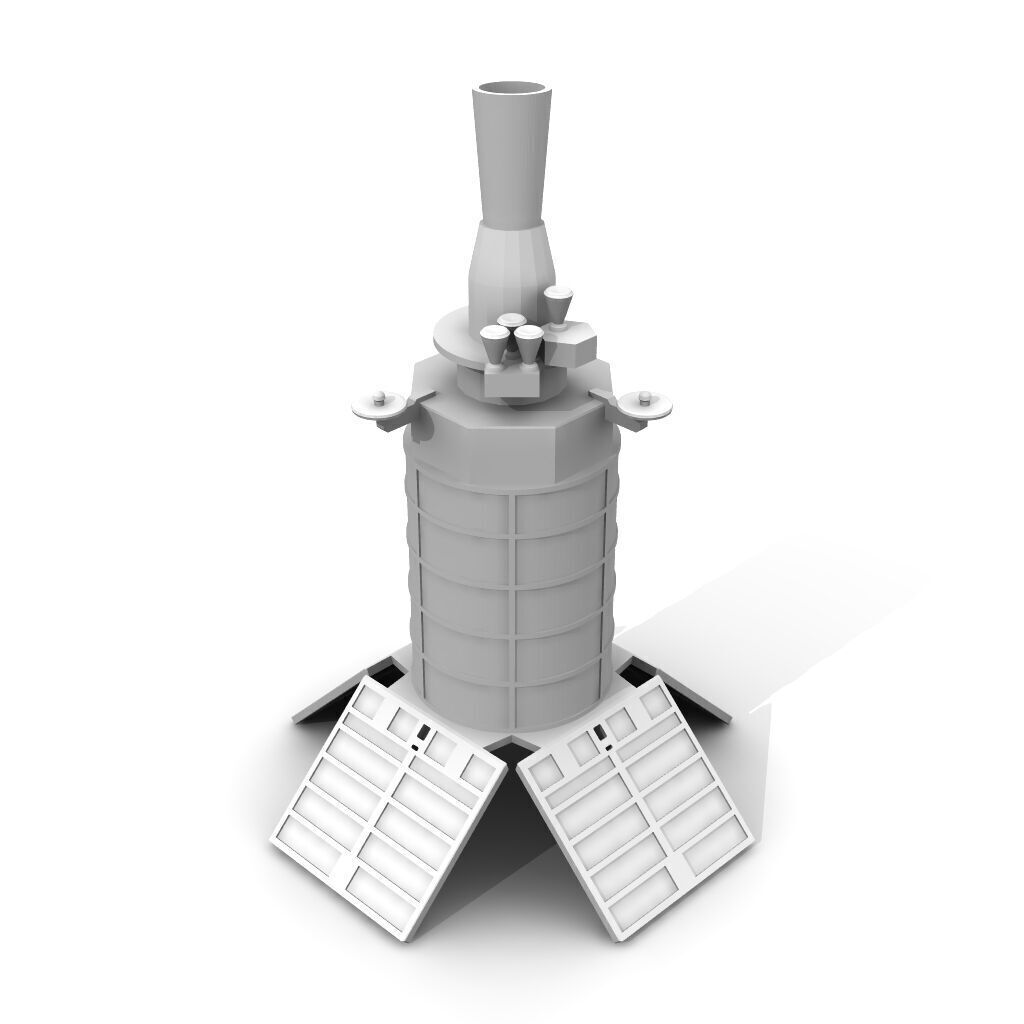 DSP Satellite 3D print model_3
