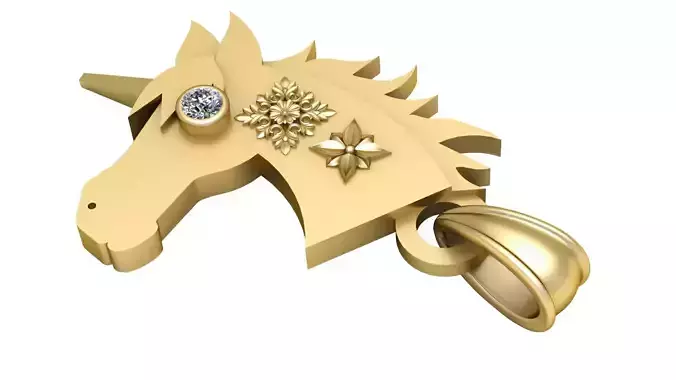 Trojan Badge pendant 3d prientable model