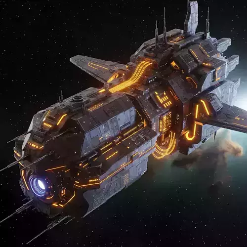 futuristic spaceship