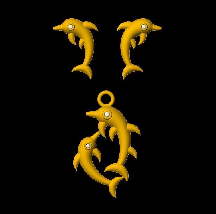 Fish Pendant - 0103 3D print model_9