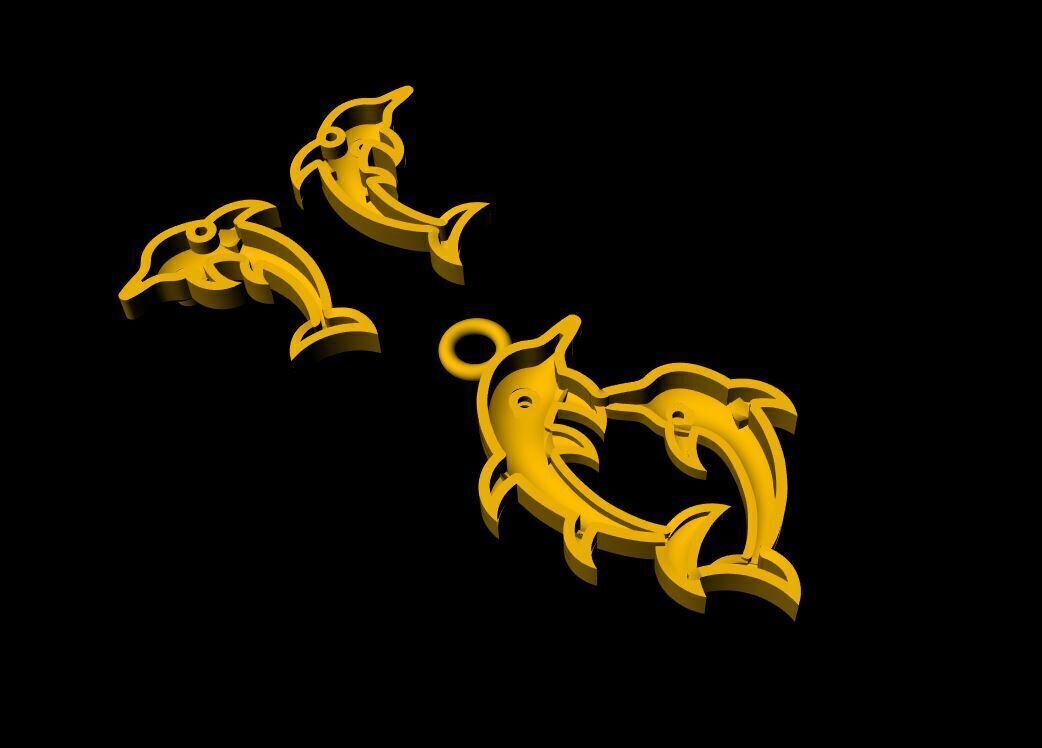 Fish Pendant - 0103 3D print model_8