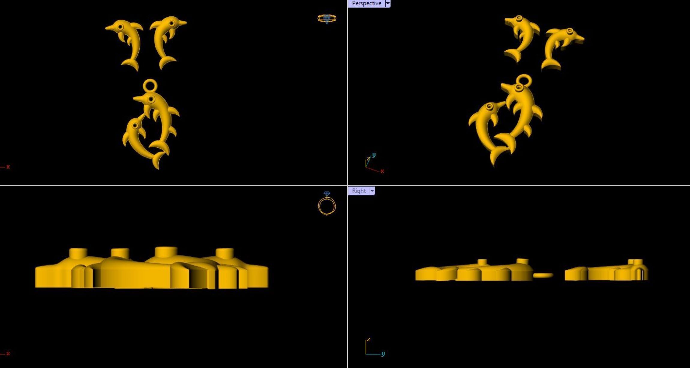 Fish Pendant - 0103 3D print model_2