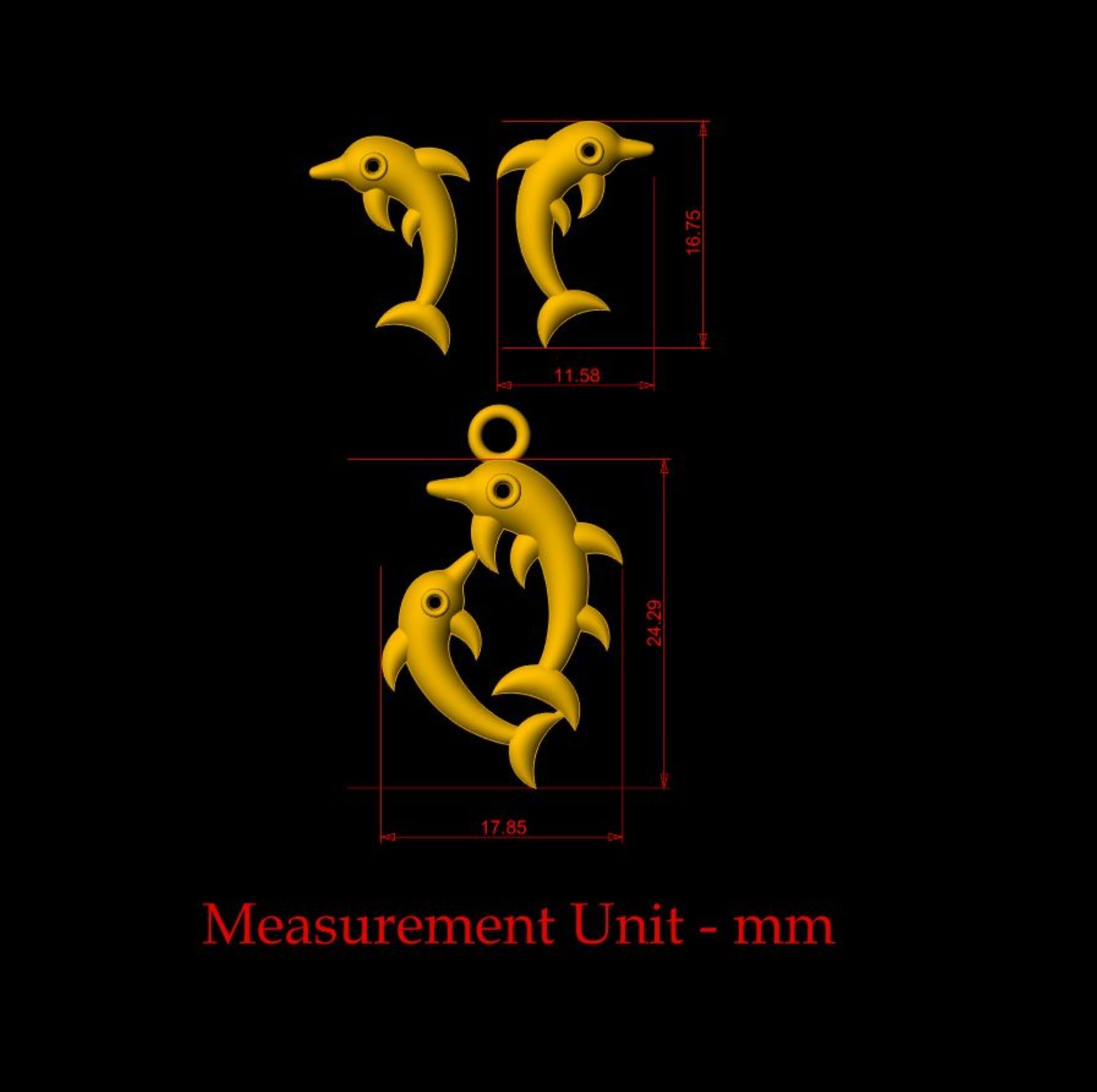 Fish Pendant - 0103 3D print model_1