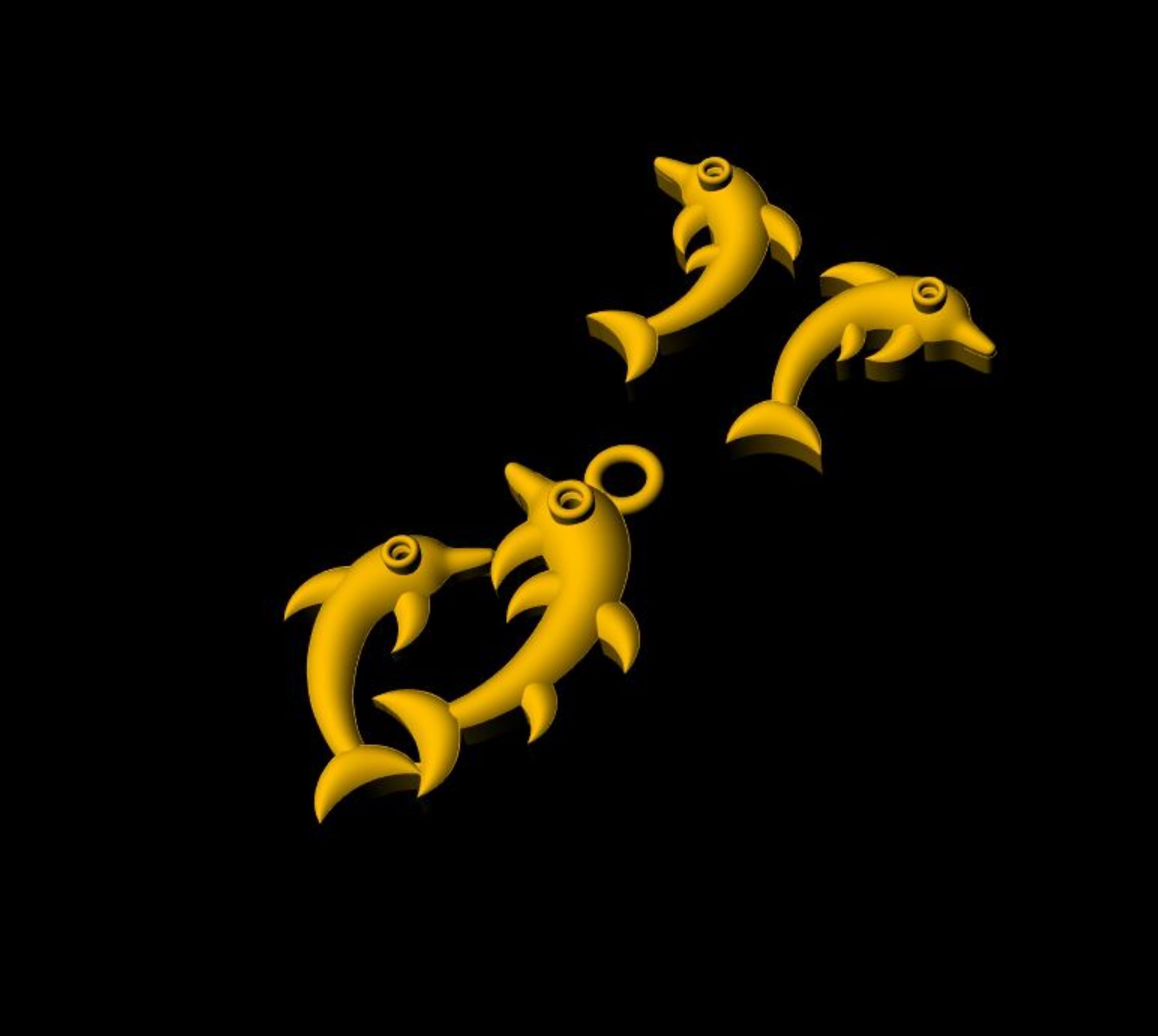 Fish Pendant - 0103 3D print model_5