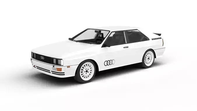 Audi Quattro UR 1980 3d model