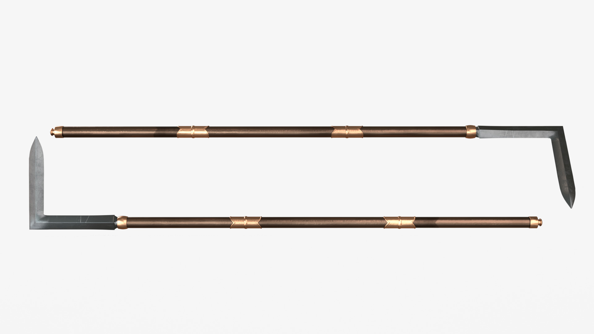 Japanese Spears Collections Brown 3D model_7