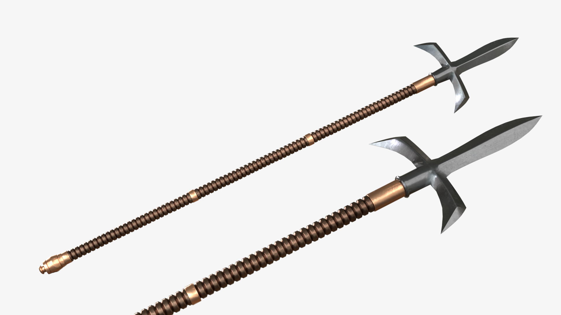 Japanese Spears Collections Brown 3D model_12