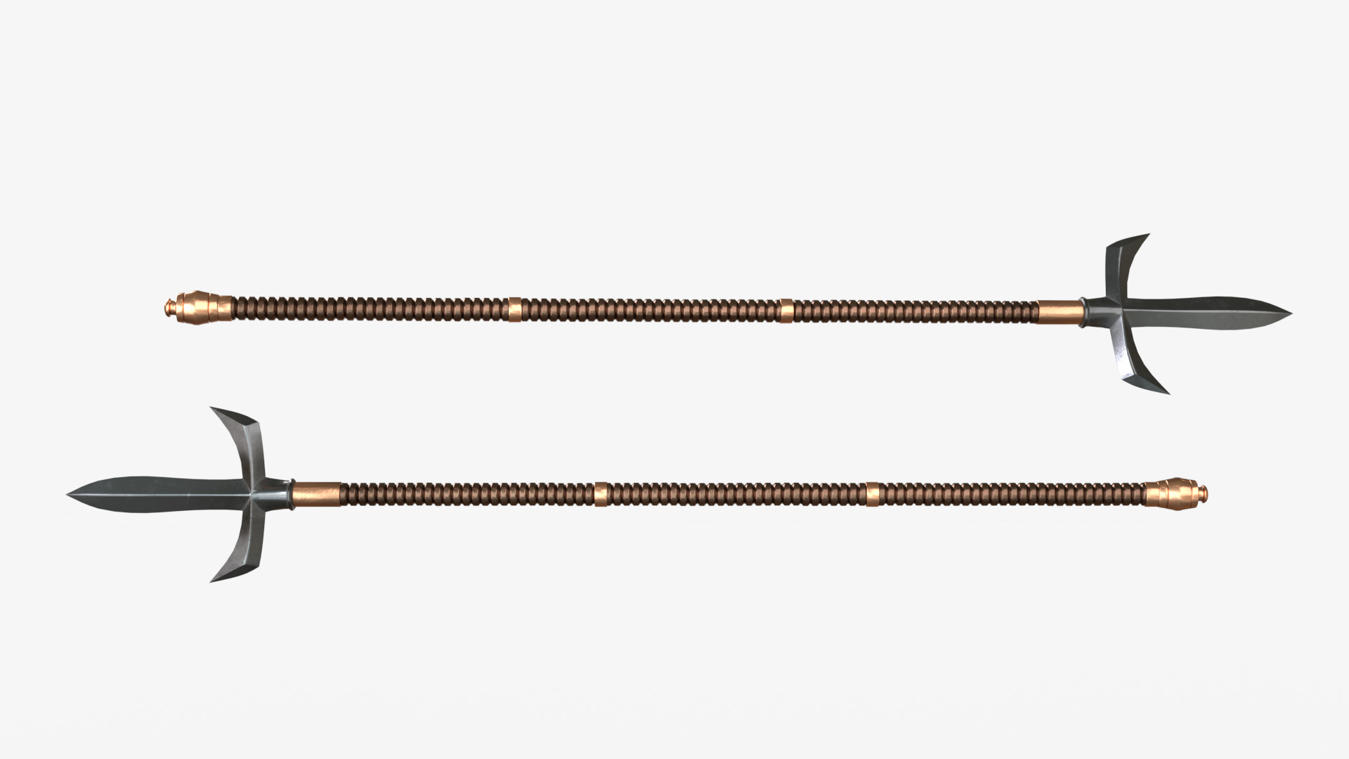 Japanese Spears Collections Brown 3D model_9