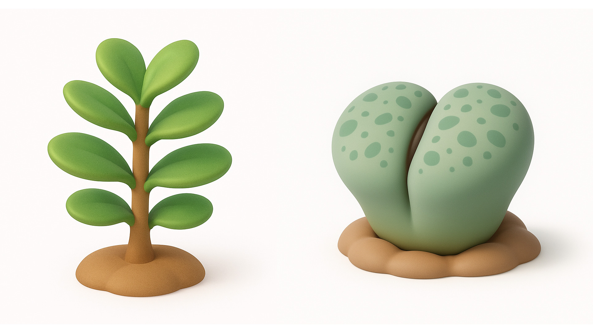 Succulent Pack Low-poly 3D model_2