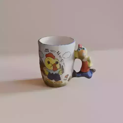 Realistic Ceramic Mug  High-Quality 3D Model