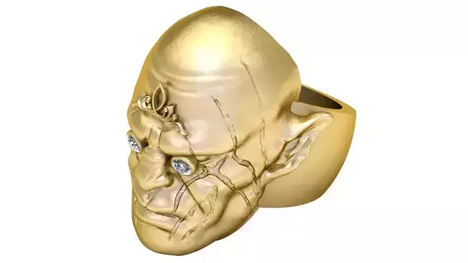 MASK RING pendant 3d prientable model
