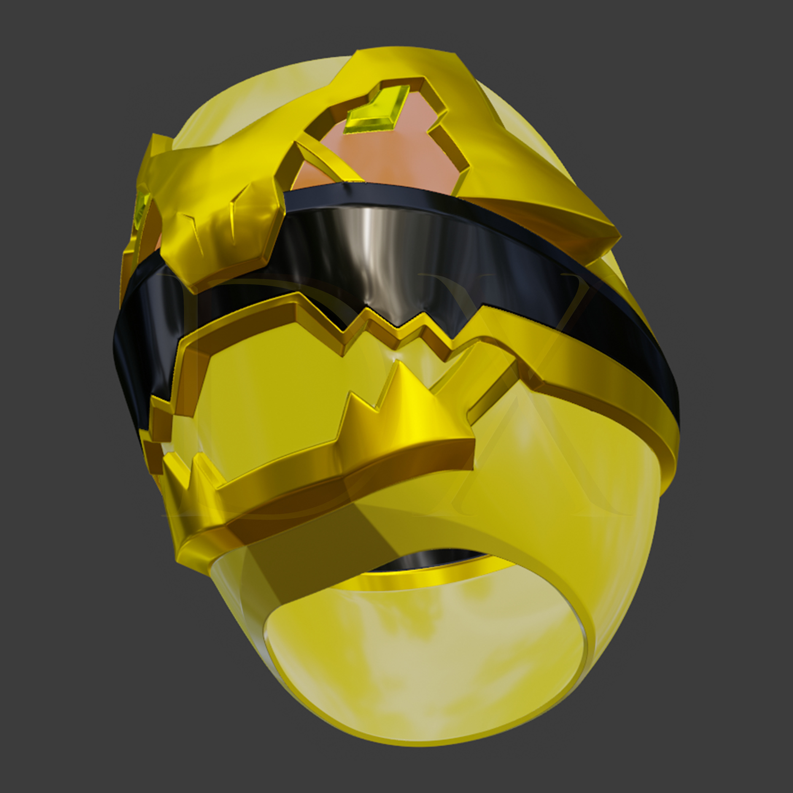 No 1 Sentai Gozyuger - Gozyuger Tyrano Yellow 3D print model_4