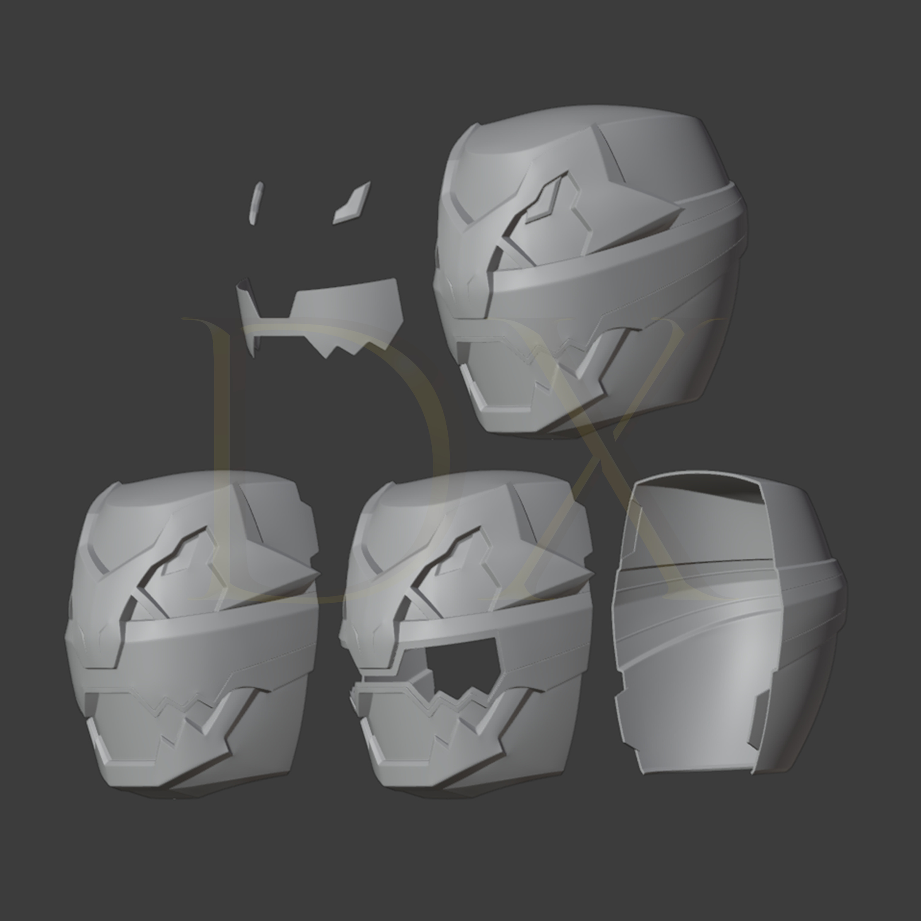 No 1 Sentai Gozyuger - Gozyuger Tyrano Yellow 3D print model_5