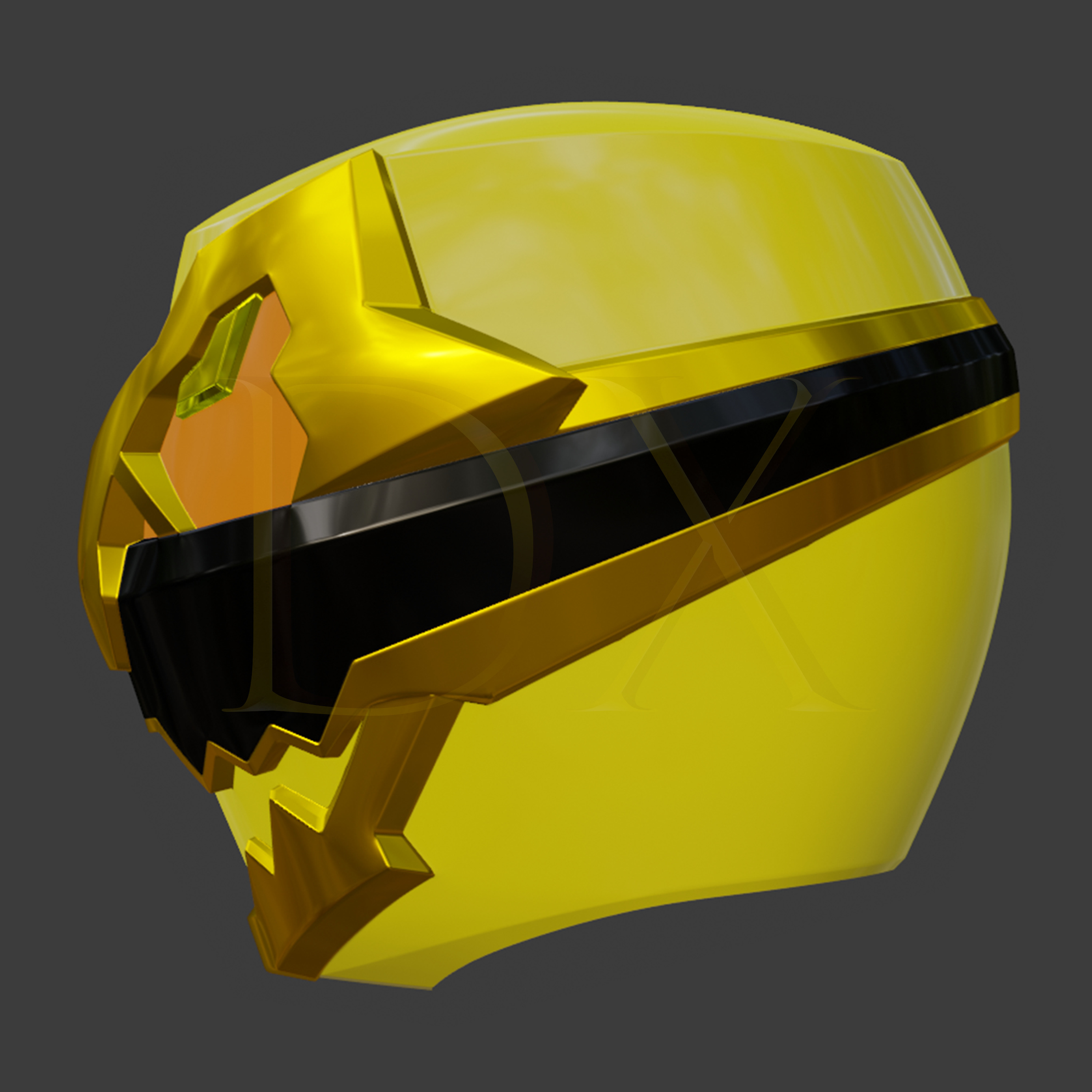 No 1 Sentai Gozyuger - Gozyuger Tyrano Yellow 3D print model_1