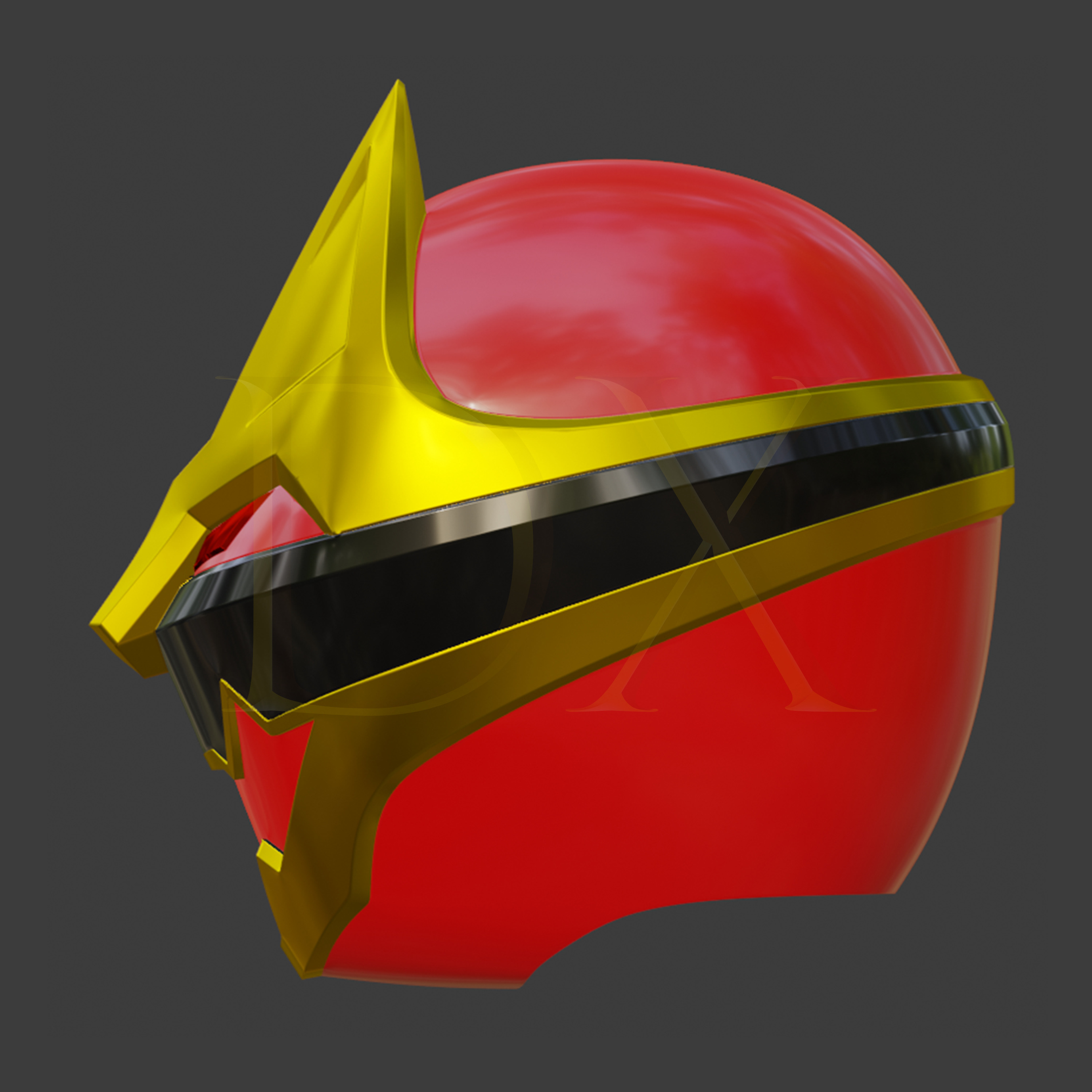 No 1 Sentai Gozyuger - Gozyuger Wolf Red 3D print model_1