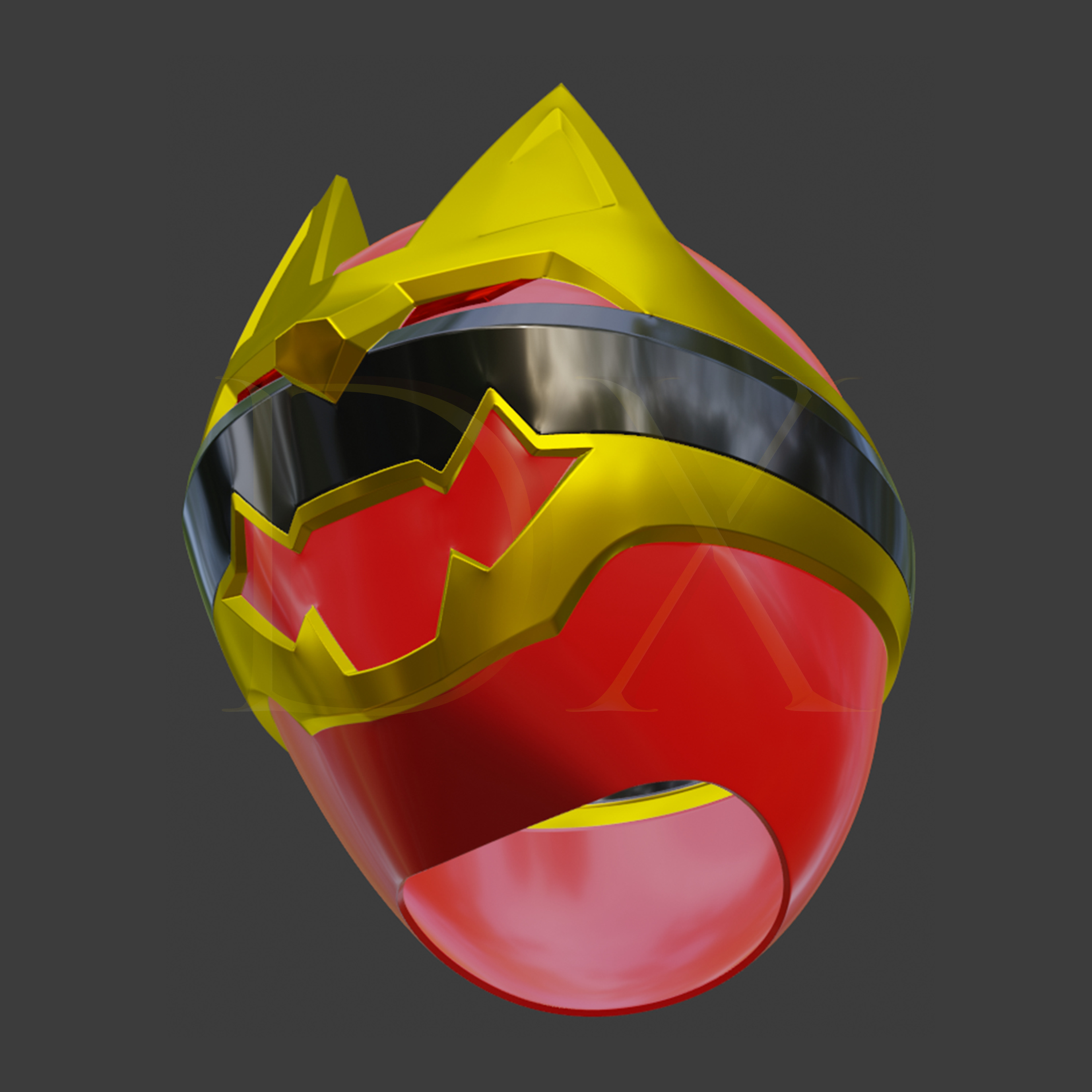 No 1 Sentai Gozyuger - Gozyuger Wolf Red 3D print model_4