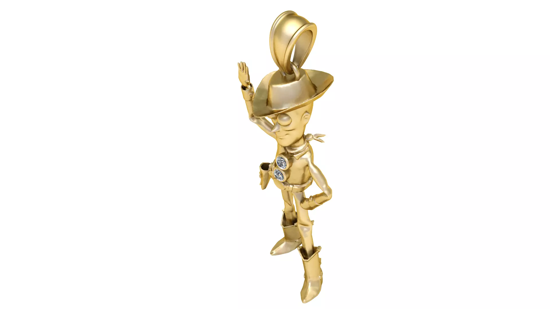 Walt Disney pendant 3d prientable model 3D print model