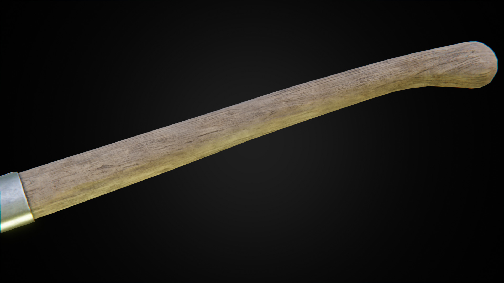 Woodcutters axe Low-poly 3D model_8