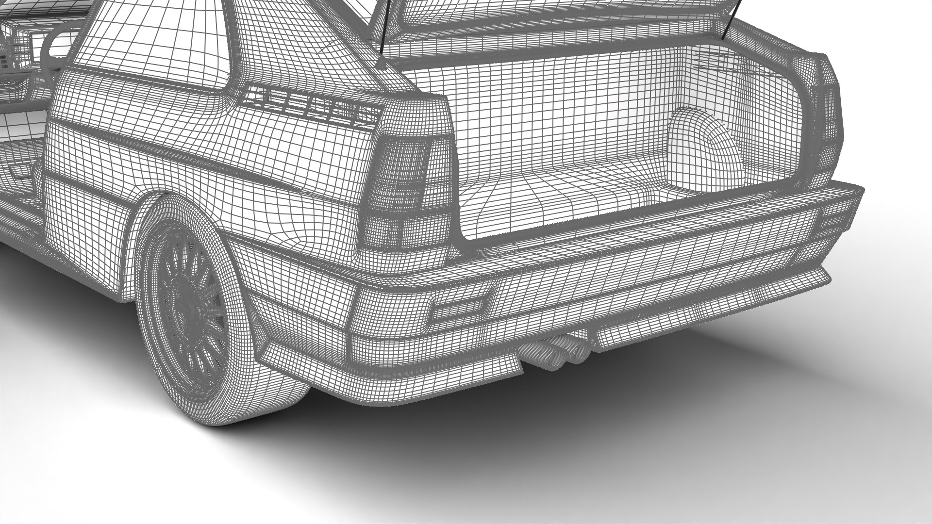 Audi Quattro UR 1980 HQ 3d model 3D model_40