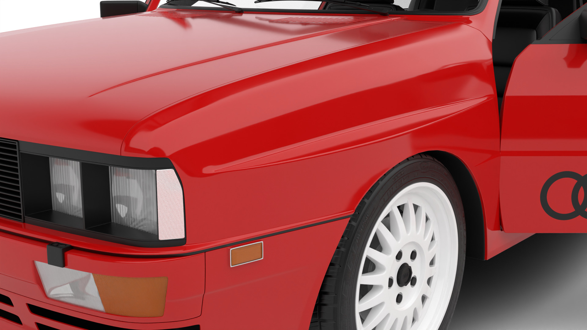 Audi Quattro UR 1980 HQ 3d model 3D model_19