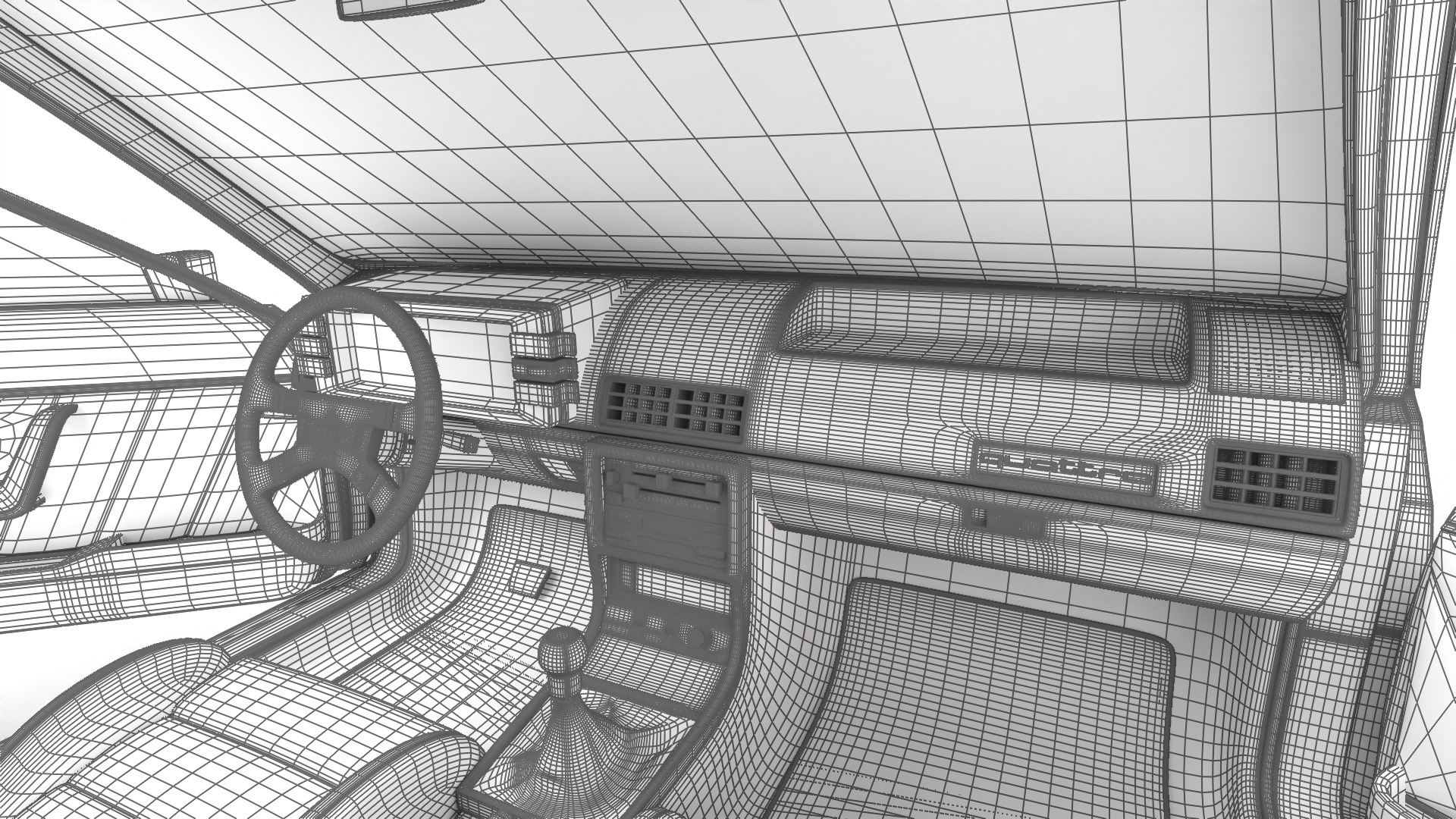 Audi Quattro UR 1980 HQ 3d model 3D model_47