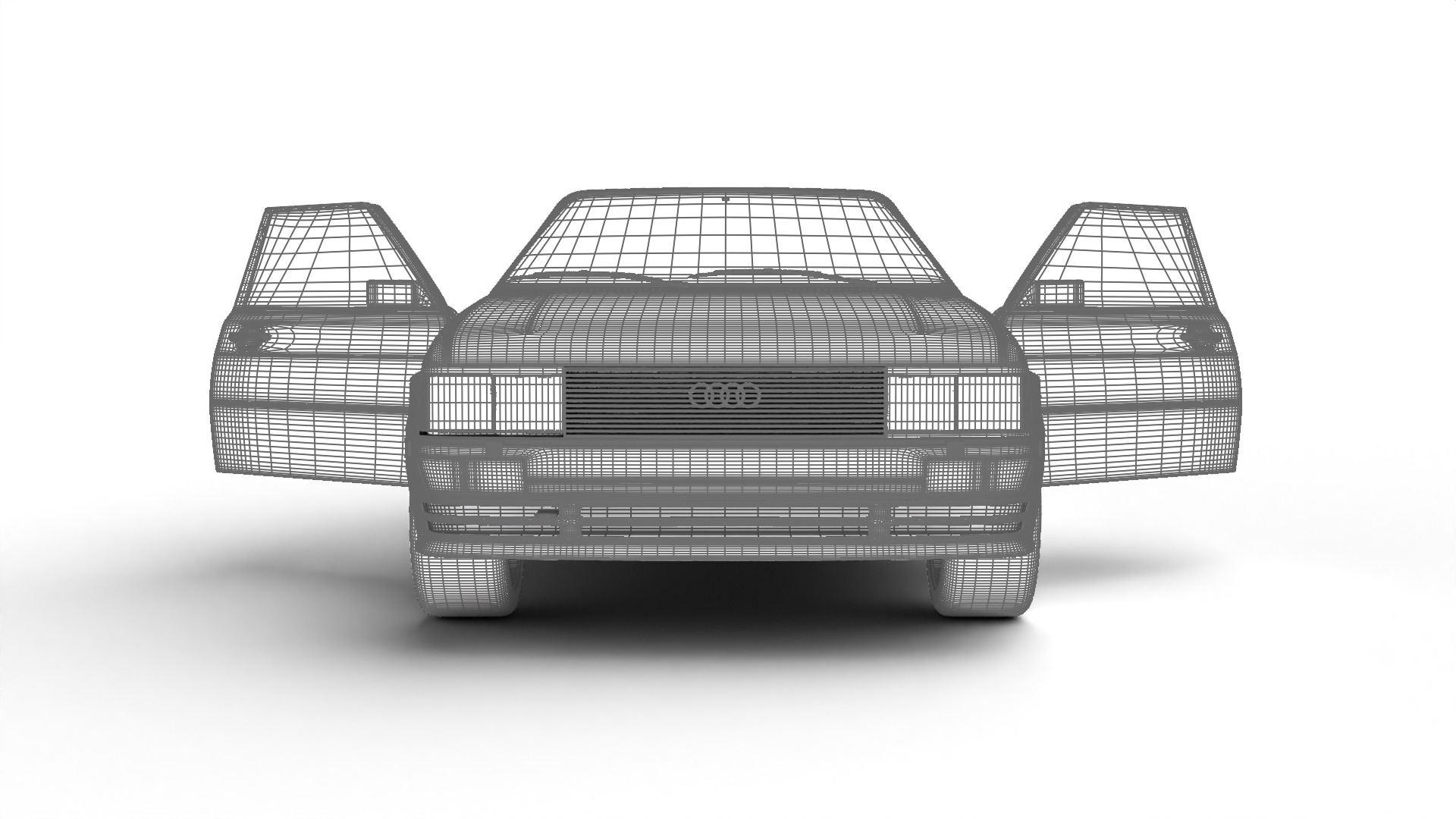 Audi Quattro UR 1980 HQ 3d model 3D model_26