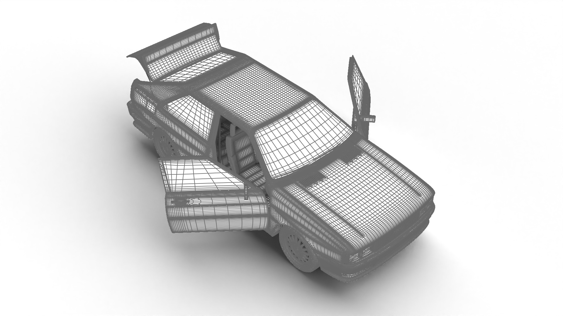 Audi Quattro UR 1980 HQ 3d model 3D model_28