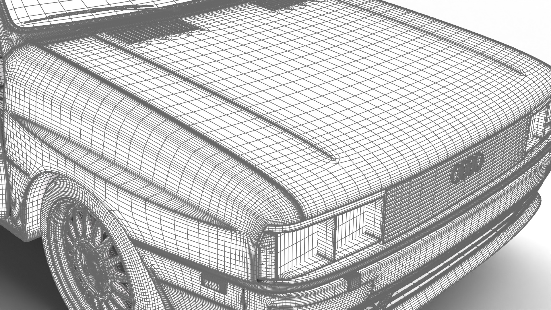 Audi Quattro UR 1980 HQ 3d model 3D model_36