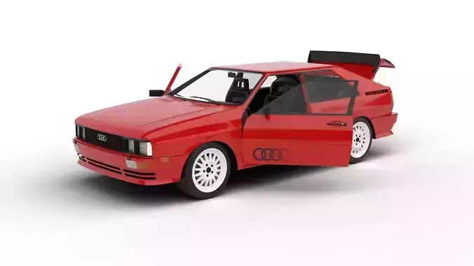 Audi Quattro UR 1980 HQ 3d model