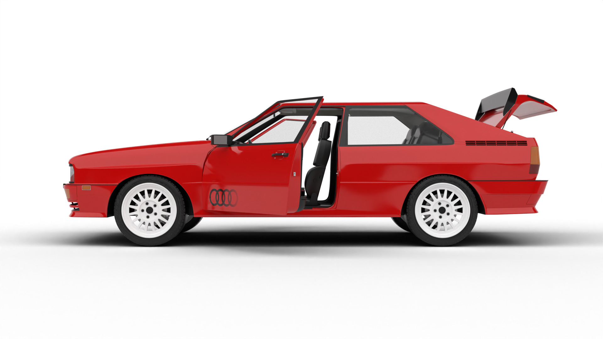 Audi Quattro UR 1980 HQ 3d model 3D model_3