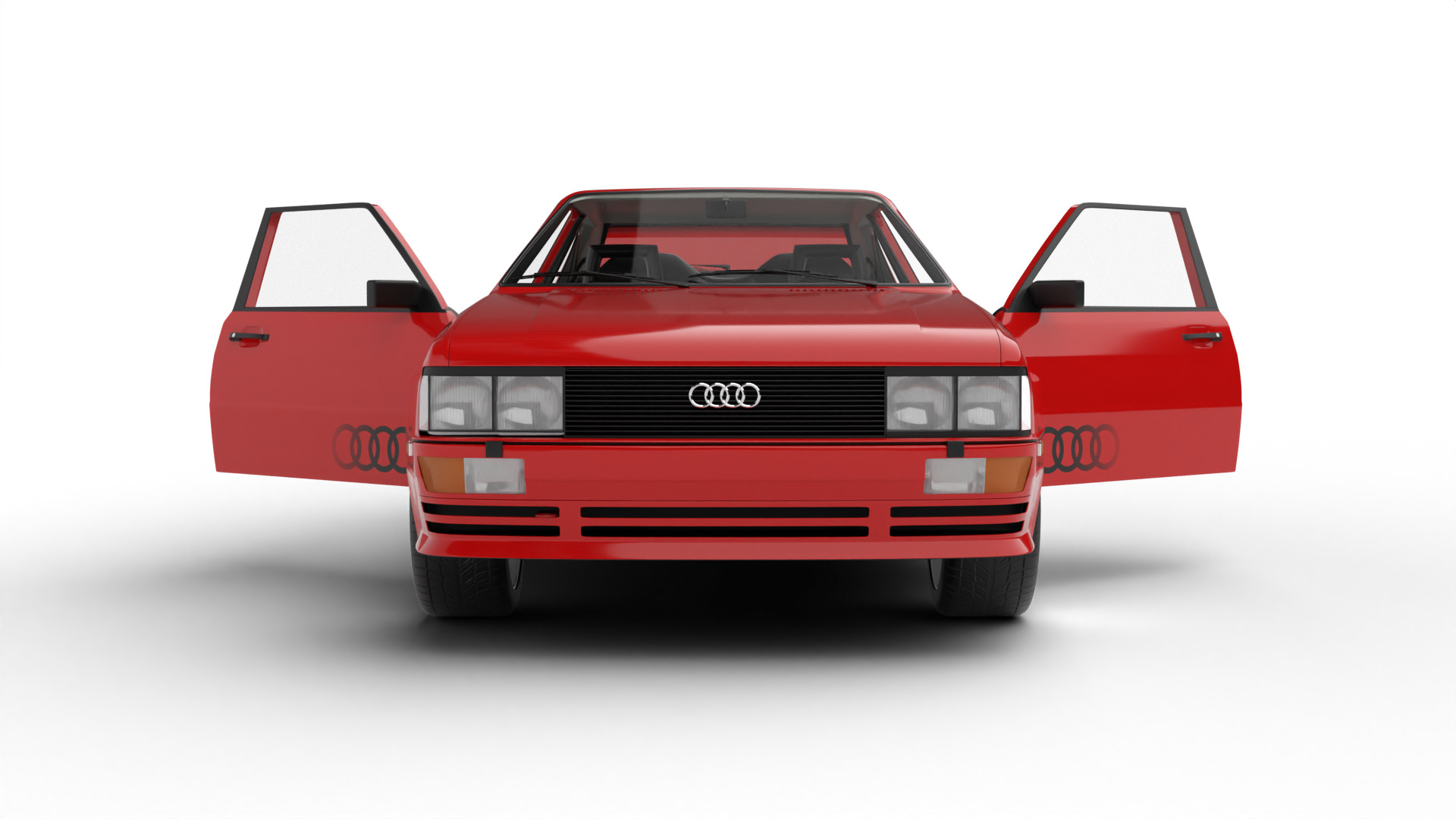 Audi Quattro UR 1980 HQ 3d model 3D model_9