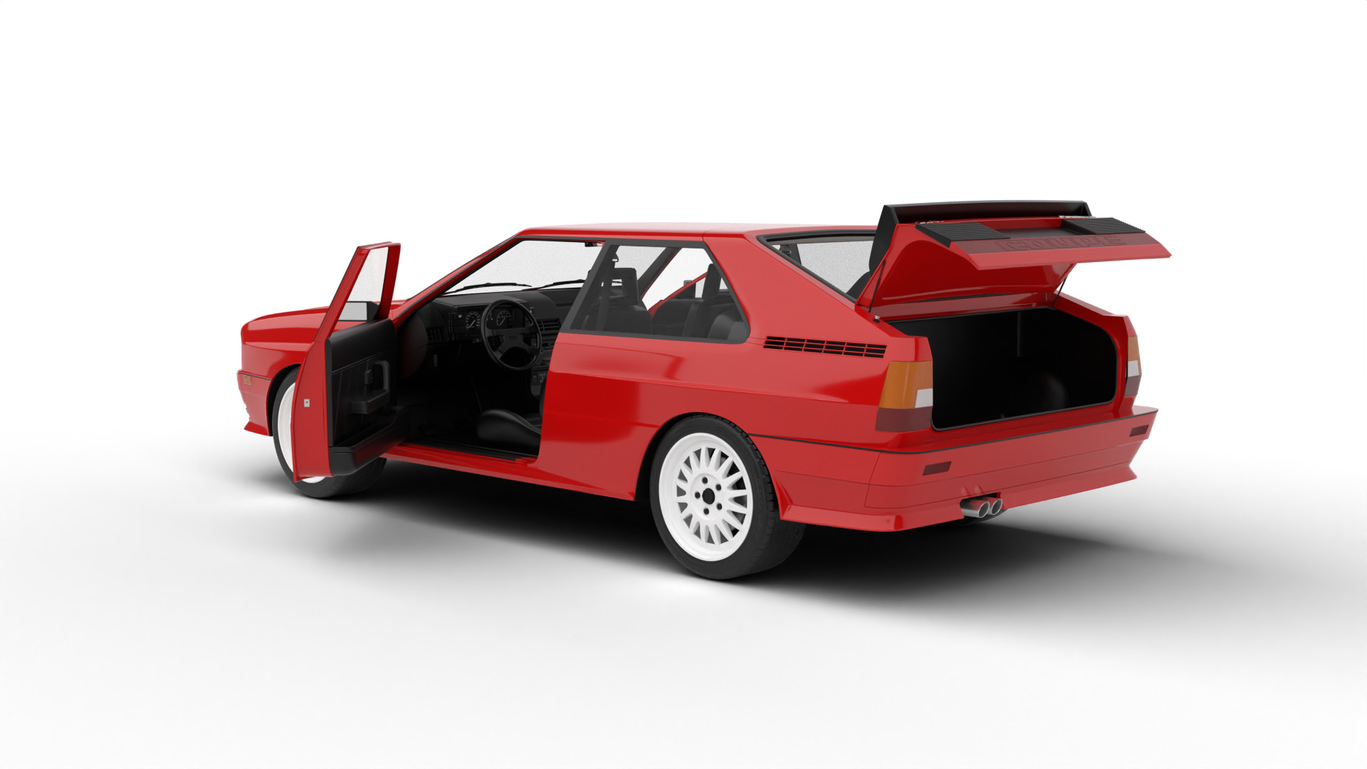 Audi Quattro UR 1980 HQ 3d model 3D model_2
