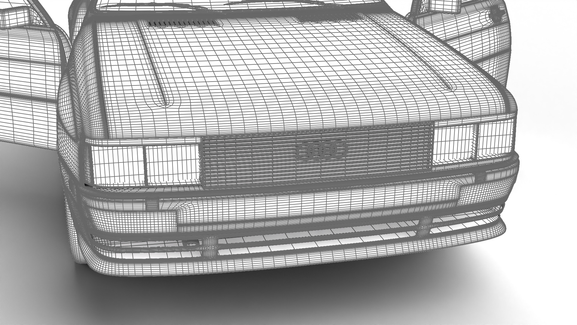 Audi Quattro UR 1980 HQ 3d model 3D model_38